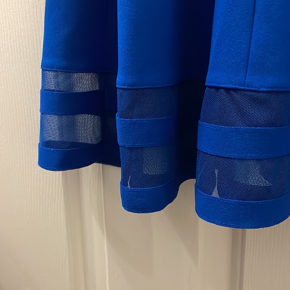 Calvin Klein Royal Blue Fit and Flare Dress - Picture 5 of 9